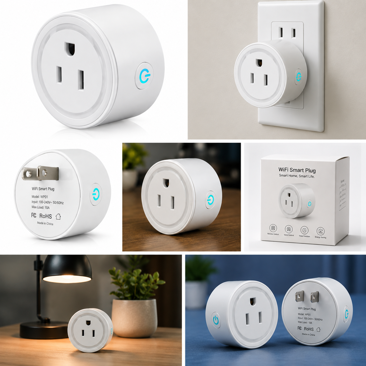 QUREVIX™ WiFi Smart Plug – Smart Home Remote Control Socket