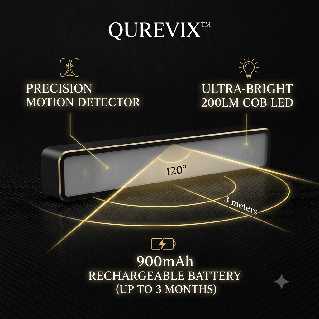 QUREVIX™ Motion Sensor LED Light pack of (2)