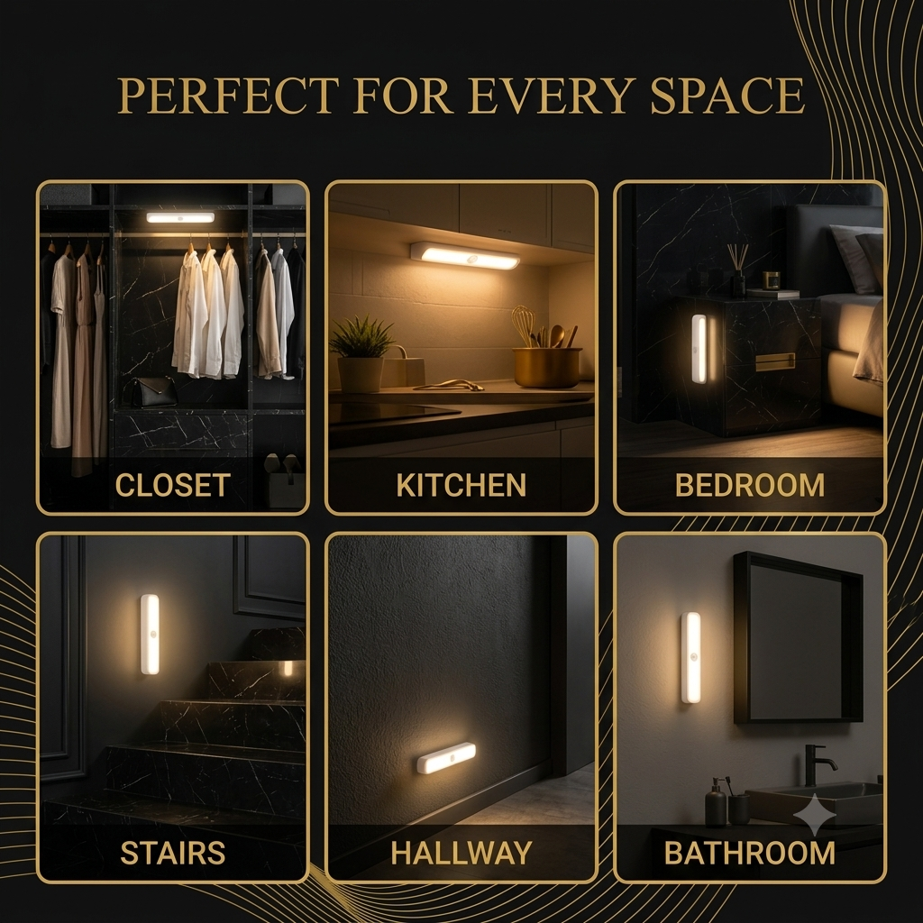 QUREVIX™ Motion Sensor LED Light pack of (2)